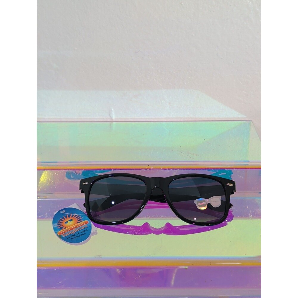 New Black Classic Square Sunglasses Dark Lens UV400 100% Protection Unisex